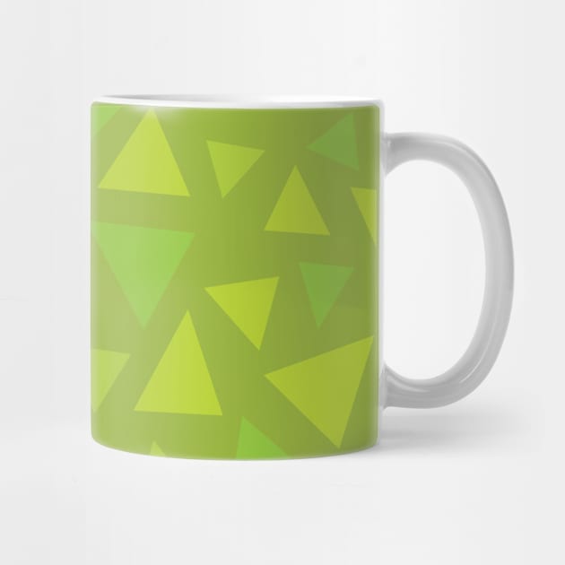 Grass Pattern - Olive Summer Triangles by DCLawrenceUK